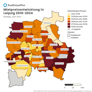 Mietpreise Leipzig 2019-2024
